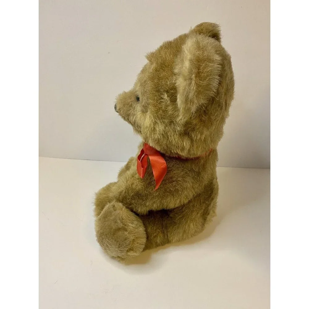 Dakin Pillow Pets 16” Stuffed Animal Plush Sitting Teddy Bear Brown 1976 Vintage